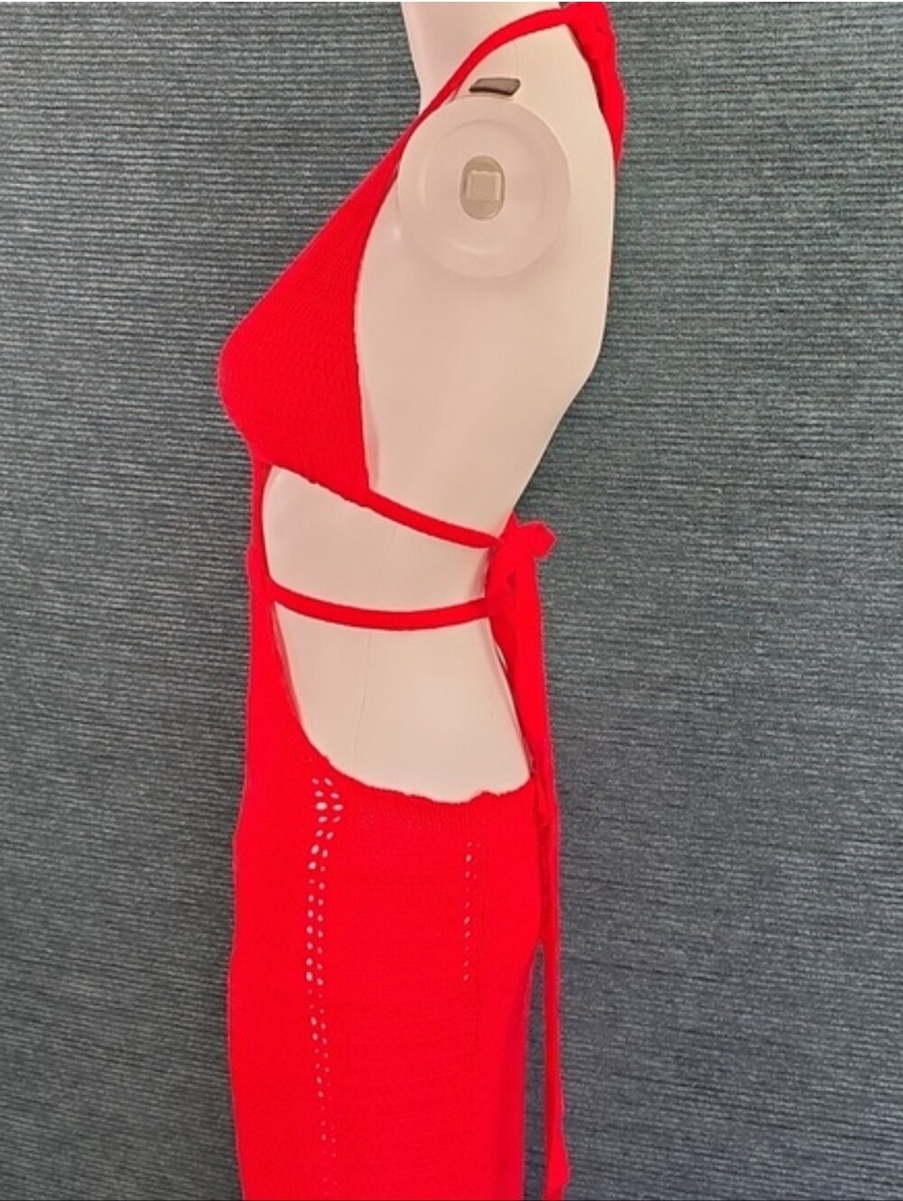 Crocheted Halter Maxi-Dress - Picture 11 of 14